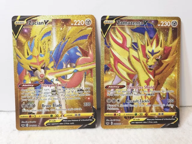 Zacian V and Zamazenta V Special Art Rares from VSTAR Universe