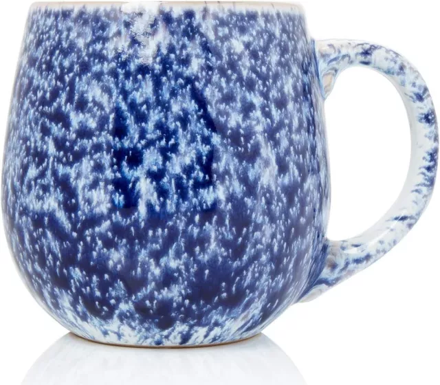 Sabichi Blue Ombre Stoneware Mug - 500ml Large Mug - Reactive Glaze Coffee Tea