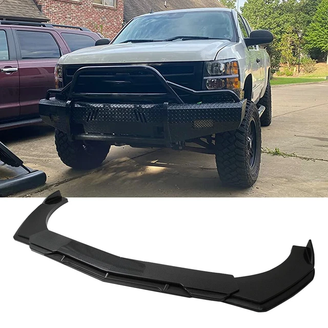 For Chevrolet Silverado 1500 Carbon Fiber Front Bumper Lip Splitter Spoiler Kits