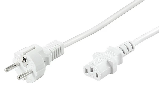 5x cable de alimentación; NK 106 W-150 1,5m blanco