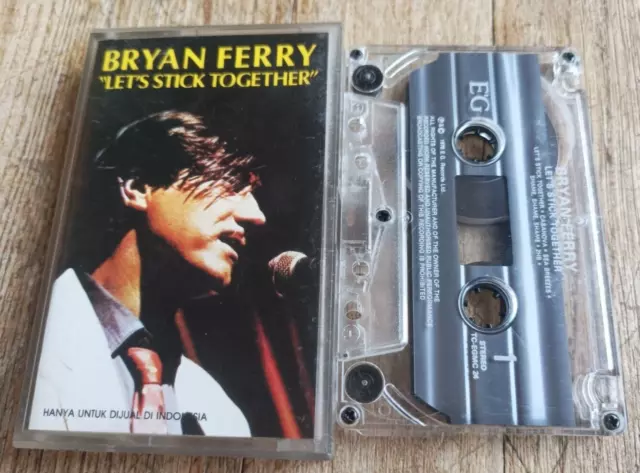 Bryan Ferry Let's Stick Together Cassette Audio Tape Official Indonesia Press