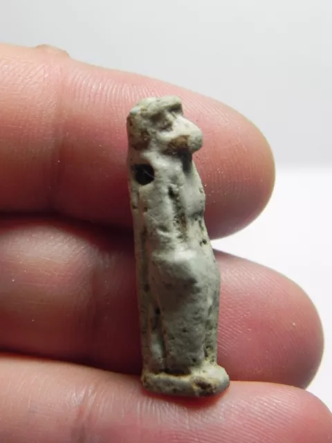 Zurqieh - Q54- Ancient Egypt. Nice Faience Amulet Of A Monkey . 600 B.c