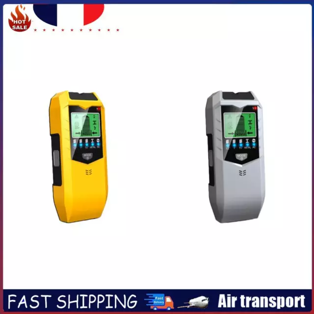 Handheld Depth Tracker Equipment Wood Pipe Finder Battery Powered (Yellow) FR
