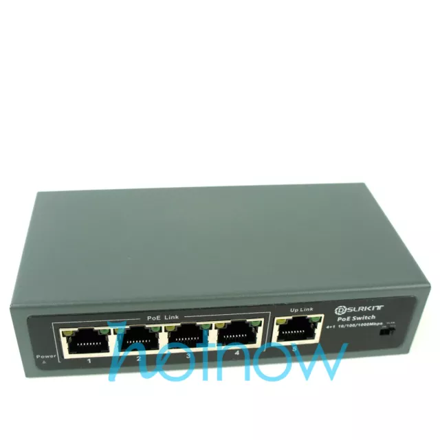 DSLRKIT ALL Gigabit 5 Ports 4 PoE+ Switch 802.3at Power Over Ethernet NO PSU