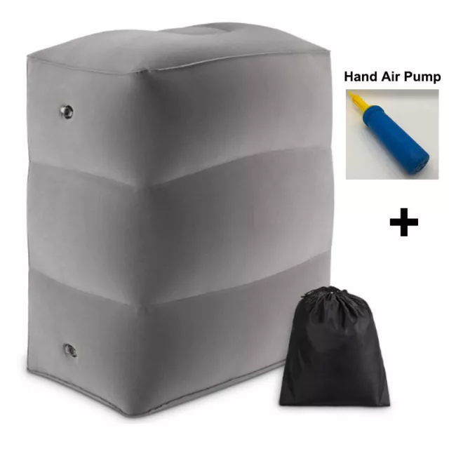 Inflatable Portable Travel Flight Sleeping Footrest Pillow Resting Pillow kids