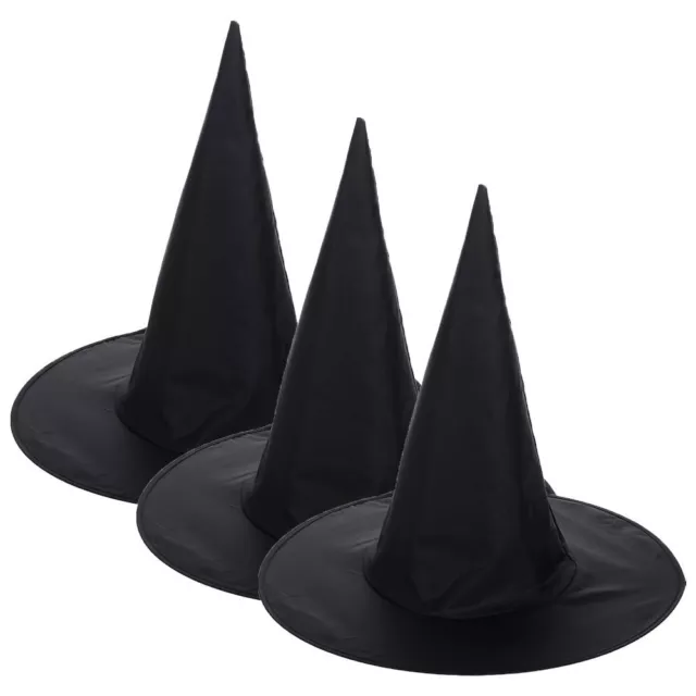 Nero Cappello da mago Copricapi in costume Cappello da strega di Halloween