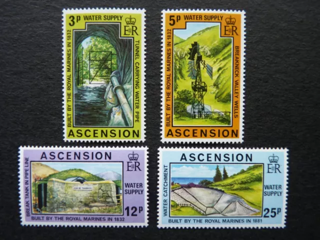 Ascension Island. Water Supplies. Set Of 4 Stamps Sg 225 - 228 Mnh