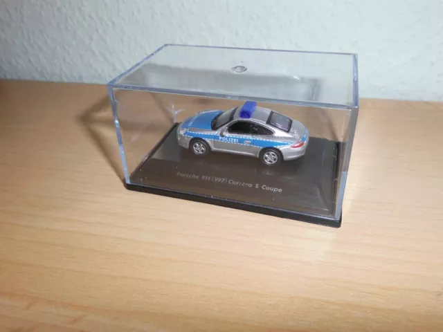 Modellauto 1:87, Porsche 911  Carrera,Polizei,Welly,OVP