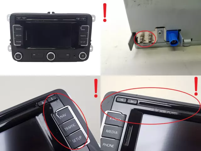 Car Radio Navi Volkswagen 2K0035279B RNS 315 EU