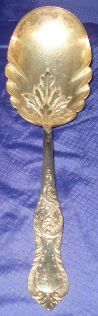 RP832 Vtg Silverplate Fruit Dessert Serving Spoon 2