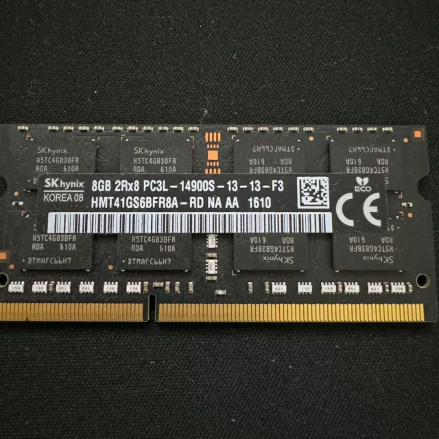 SK hynix 8GB 2Rx8 PC3L-14900S SODIMM Memory/Ram Laptop/Imac