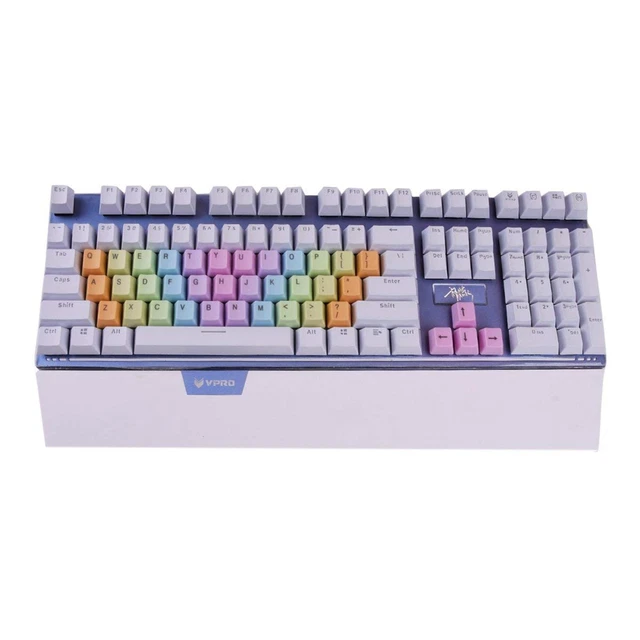 NEW PBT KEYCAPS Mechanical Keyboard Colorful Replacement Keycap Set ...