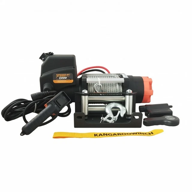 Elektrische Seilwinde PowerWinch 6000lbs ATV 12V 2722kg UTV OffRoad 4x4 Funk