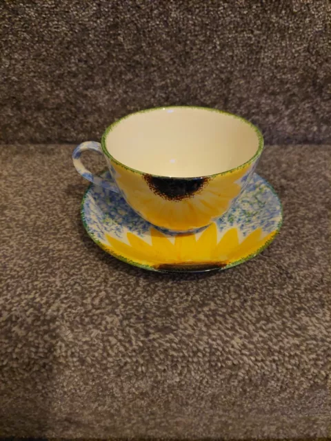 Poole Pottery, Sunflower, Cup & Saucer