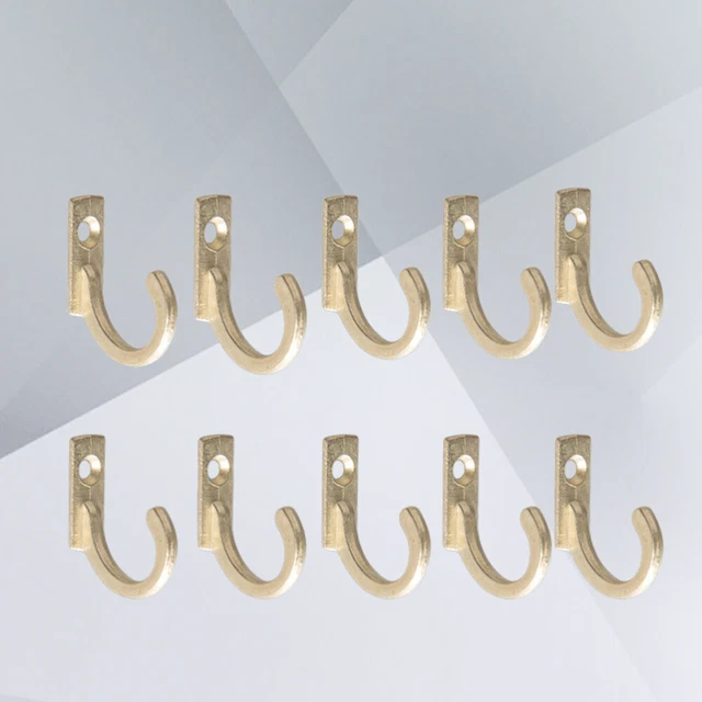 10PCS Mini Size Cloth Hanger Retro Coat and Hat Hook for Keys Hats Towels Coats