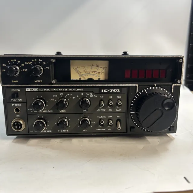 RARE ICOM IC-701 Transceiver Radio Serial Number: 00971 UNTESTED