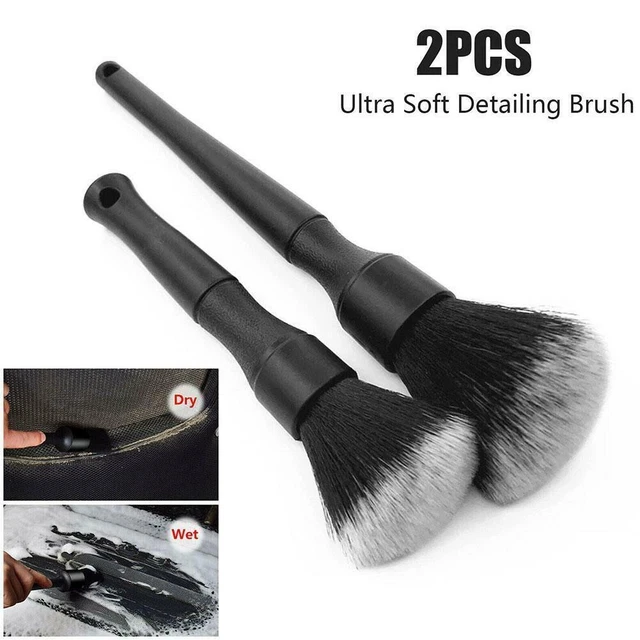 Nettoyage sans effort avec 2 pièces ensemble de brosses de détail de voiture s