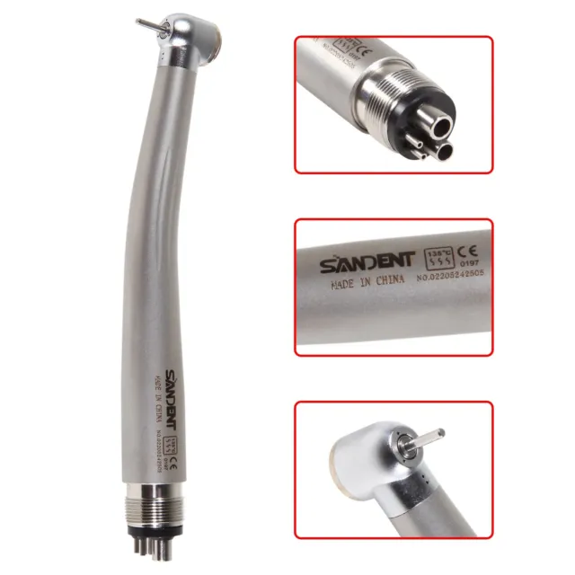 SANDENT NSK PANA MAX Style Dental High Speed Handpiece Push Button Turbine 4Hole