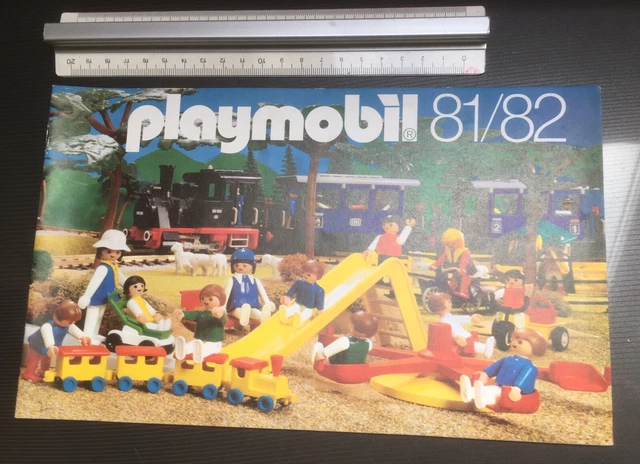 RARE GRAND CATALOGUE PLAYMOBIL JAPON 1985 LEAFLET FLYER DEPLIANT