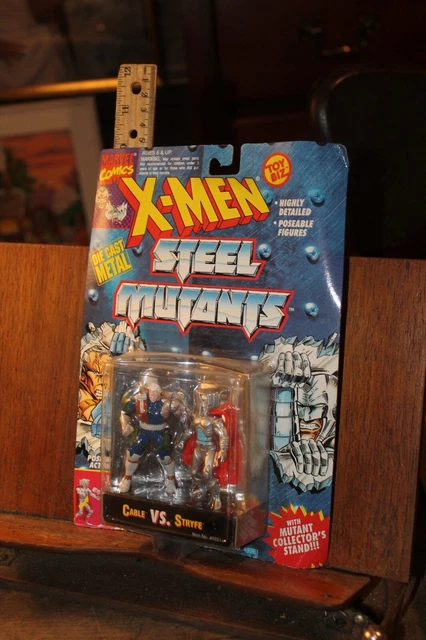 Vintage Sealed on Card Action Figure X-Men Steel Mutants Cable Stryfe