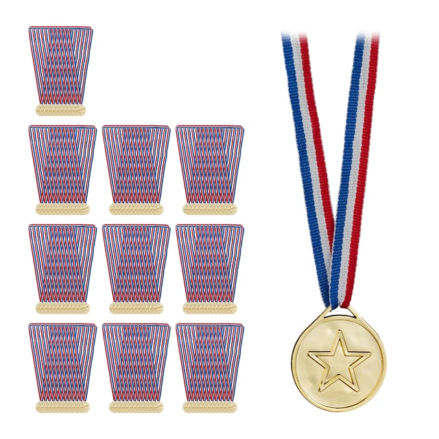 Gewinner-Medaillen 24er-Pack – Goldene Spielzeugmedaillen Für Kinderpartys & Sportfeste