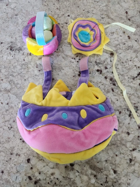 Build A Bear Easter Egg Outfit Costume w/ Bonnet Hat Basket BABW!!! Build A Bear Easter Egg Outfit Costume w/ Bonnet Hat Basket BABW!!!