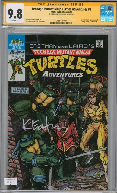 Teenage Mutant Ninja Turtles Adventures #1 9.8 CGC Signed by Kevin Eastman