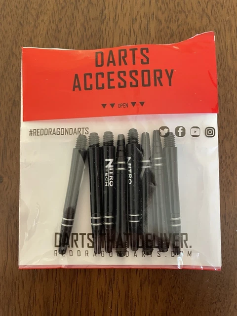 Aste Freccette Red Dragon DRX Alluminio Medio Nero - Confezione Da 6 Pezzi (2 Set) - 46mm - Foto 10