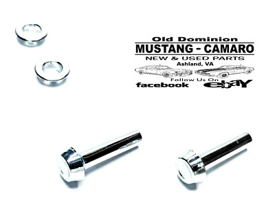 1965-1966 Mustang Door Lock Knobs & Chrome Grommets
