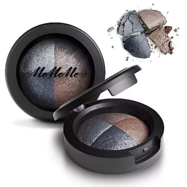 MeMeMe SMOULDERING QUAD EYESHADOW PALETTE 2 PACK Shimmer Glitter Makeup Compact