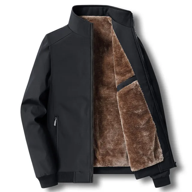 Men Casual Coat Outwear Outdoor Jacket Men Winter Warm Thick Fleece Jacket