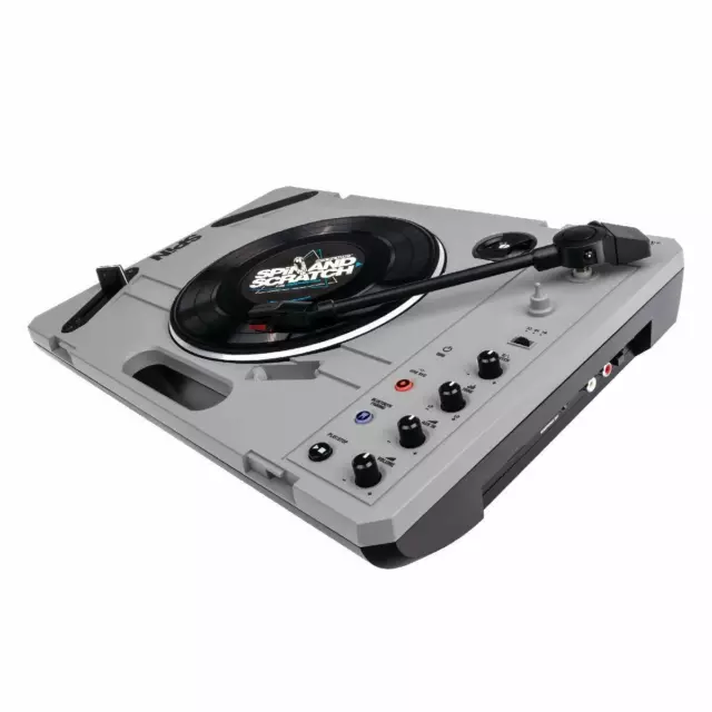 GIRADISCHI RELOOP SPIN USB PORTATILE 33 45 GIRI BLUETOOTH CON ALTOPARLANTE new