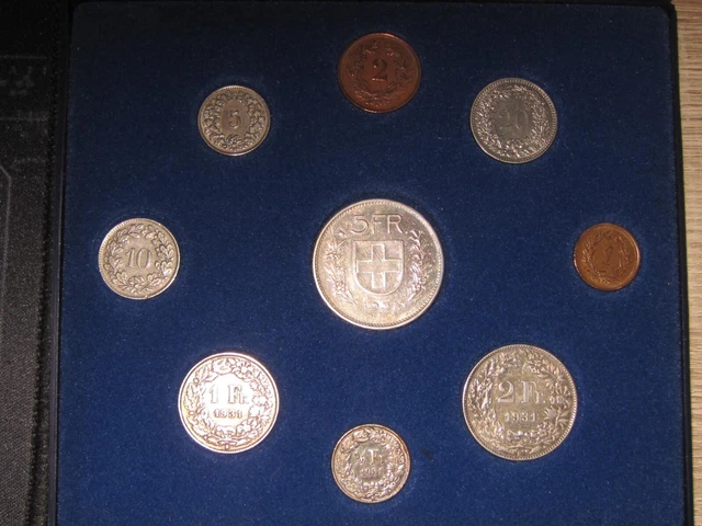 lot pièces de monnaies suisse de 1931
