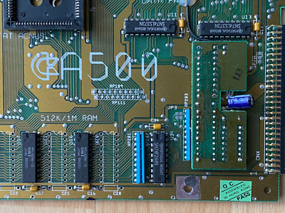 Amiga " Tokuda Torre " AMIGA 500 Scheda Madre Rev 6A Senza Chip ´ S #01/22 