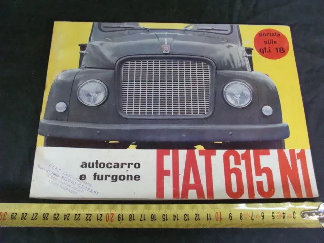 Brochure Autocarro Fiat 615 N1 E Furgone Depliant