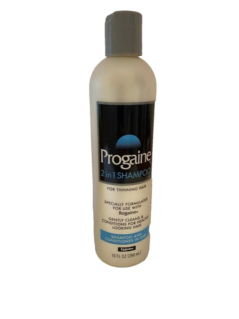 Champú PROGAINE 2 en 1 para adelgazar el cabello ~10 oz/296 ml ¡DIFÍCIL DE ENCONTRAR! De colección usado