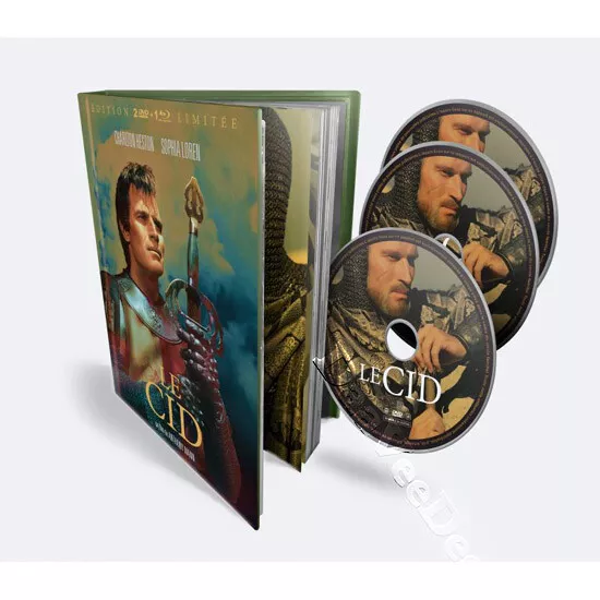 El Cid NEW Arthouse Blu-Ray 3-Disc DVD Combo Set Anthony Mann Charlton Heston