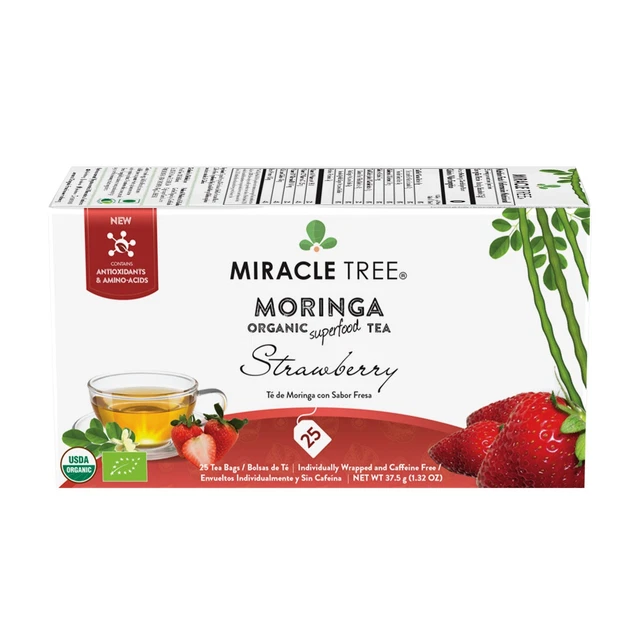 Miracle Tree - Organic Moringa Tea: Strawberry