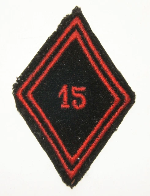 Tissu Losange. 12° Régiment d'Artillerie. Sous-Off. A (L42