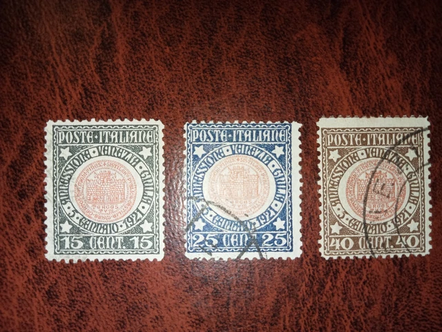 ITALIA REGNO 1921 Annessione Venezia Giulia serie completa 3v Usati EUR