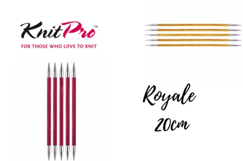 KnitPro Royale Double Pointu Aiguilles 20cm, 2.5mm-8mm Ensemble De 5