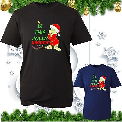Is This Jolly Enough Christmas T-Shirt Funny Grumpy Old Santa Xmas Festive Gifts