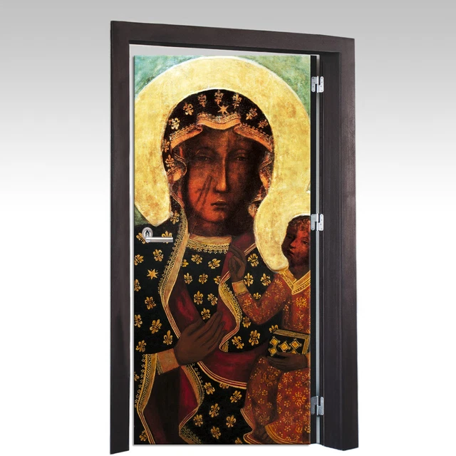 Peint non tissé Ou Auto-Adhésif Papier Peint Photo Maria Noir Madonna 91 x 211cm