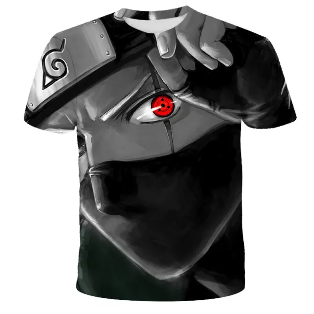 T Shirt Naruto Anbu Uzumaki Anime Manga Double sided Short Sleeve Adult Sz L M S