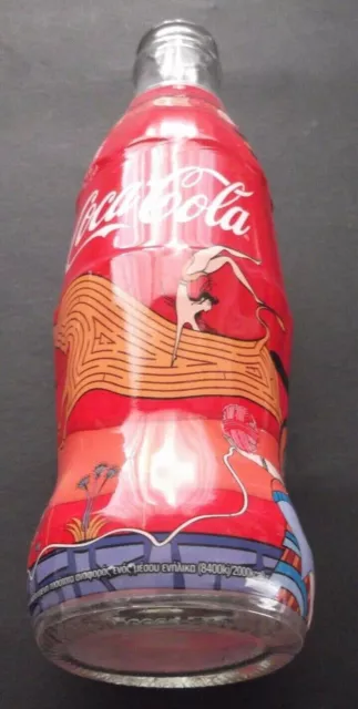 Empty Bottle Glass Coca Cola from Greece - King Minos of Crete - Limited Edition