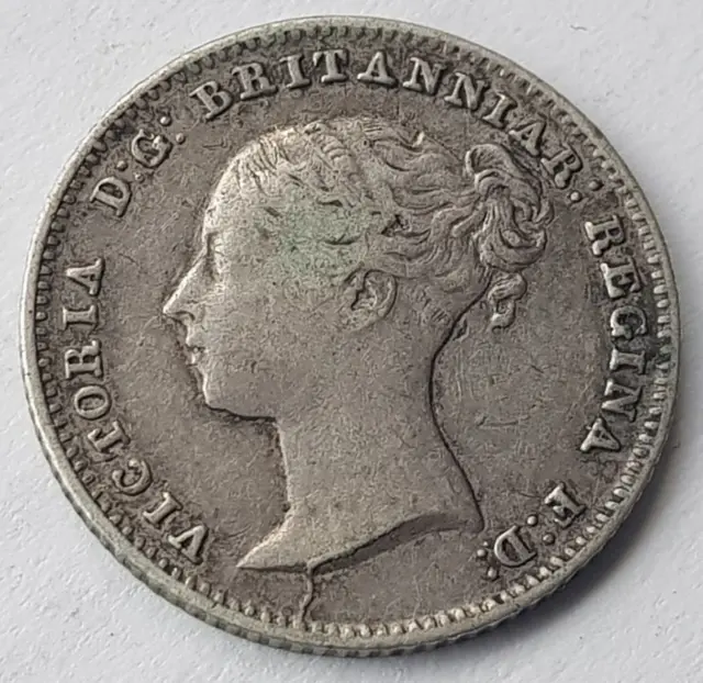 1839 Victoria Groat Fourpence Silver Coin