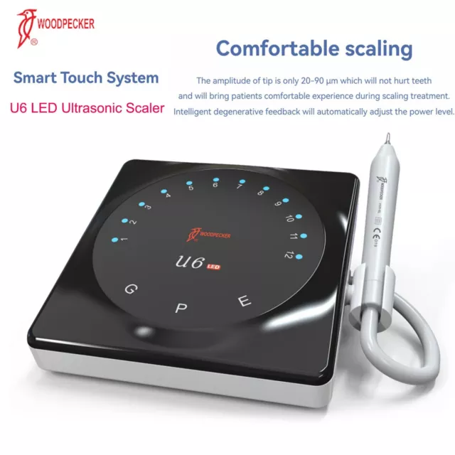 Woodpecker U6 LED Dental Ultrasonic Scaler HW-6L Handpiece Comfortable Scaling