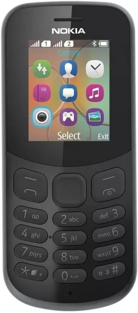 Brand New Nokia 130 Simple Mobile Phone (Unlocked) - Black