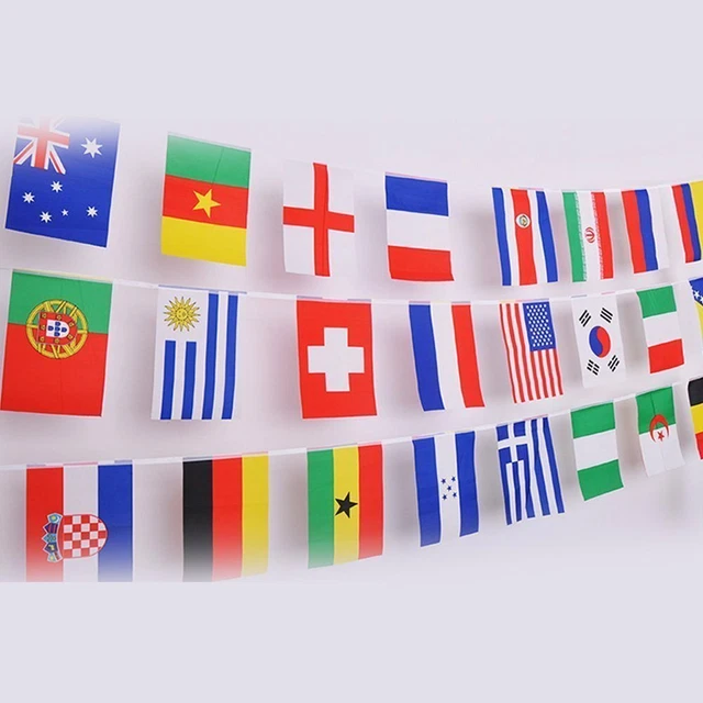 Ghirlanda Di Bandiere Internazionali 100 Paesi 25 Metri - Striscione Per Feste E Decorazioni - 4