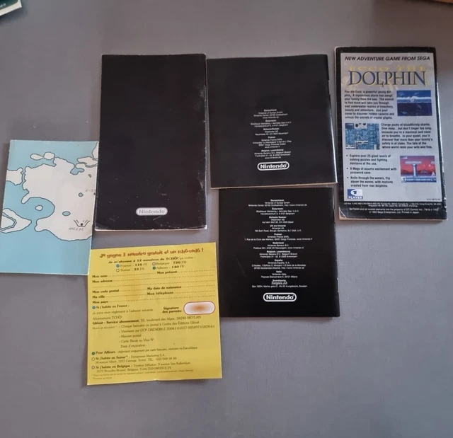 Lot De 2 Notices Megadrive / Sega - Jeu Columns, En Bon état Rétro